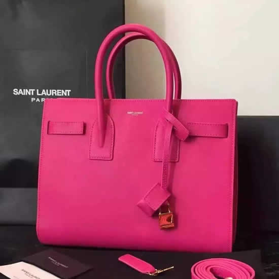 Replica Saint Laurent Small Sac De Jour Bag In Rosy Leather